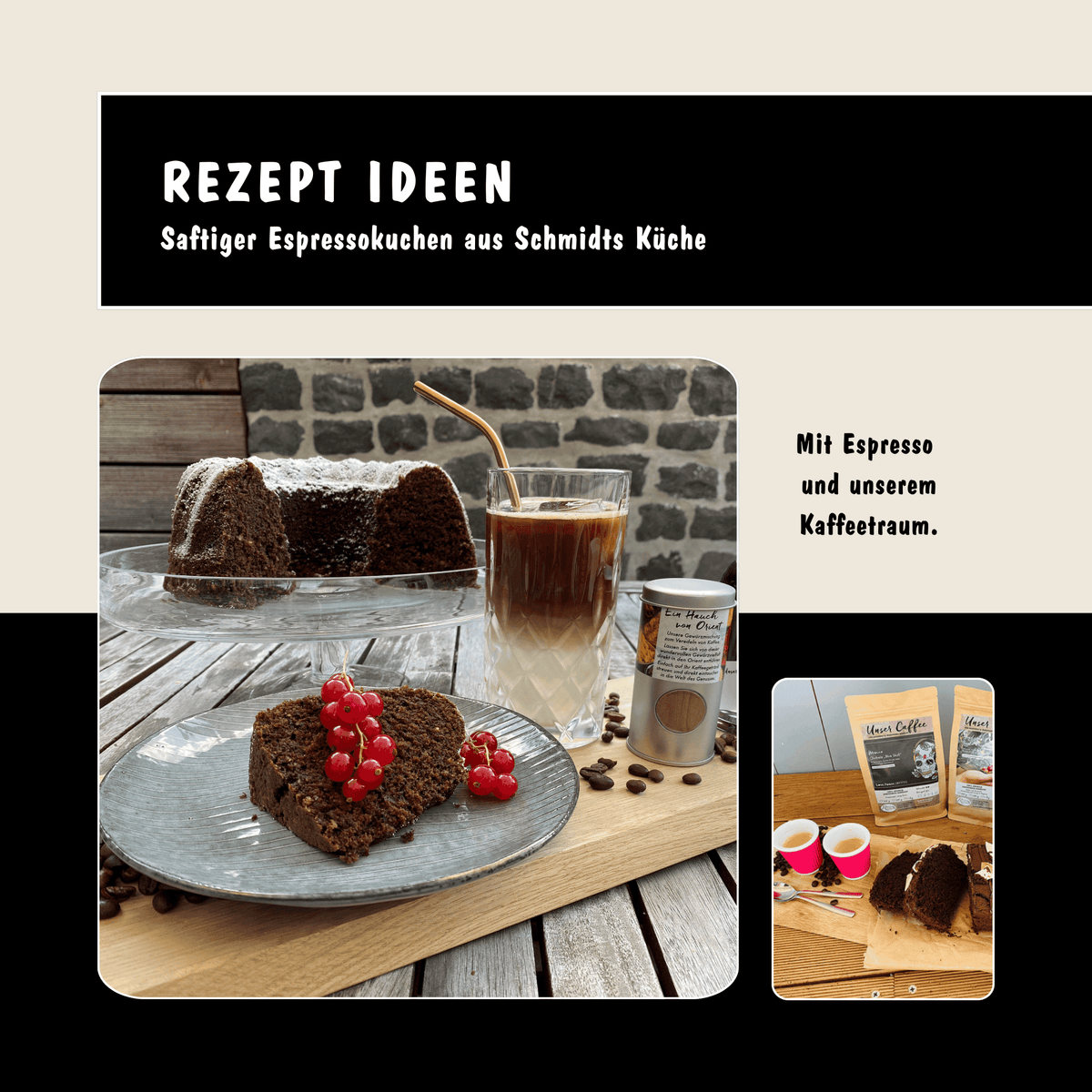 BLOG Beitrag Rezept Ideen Espressokuchen