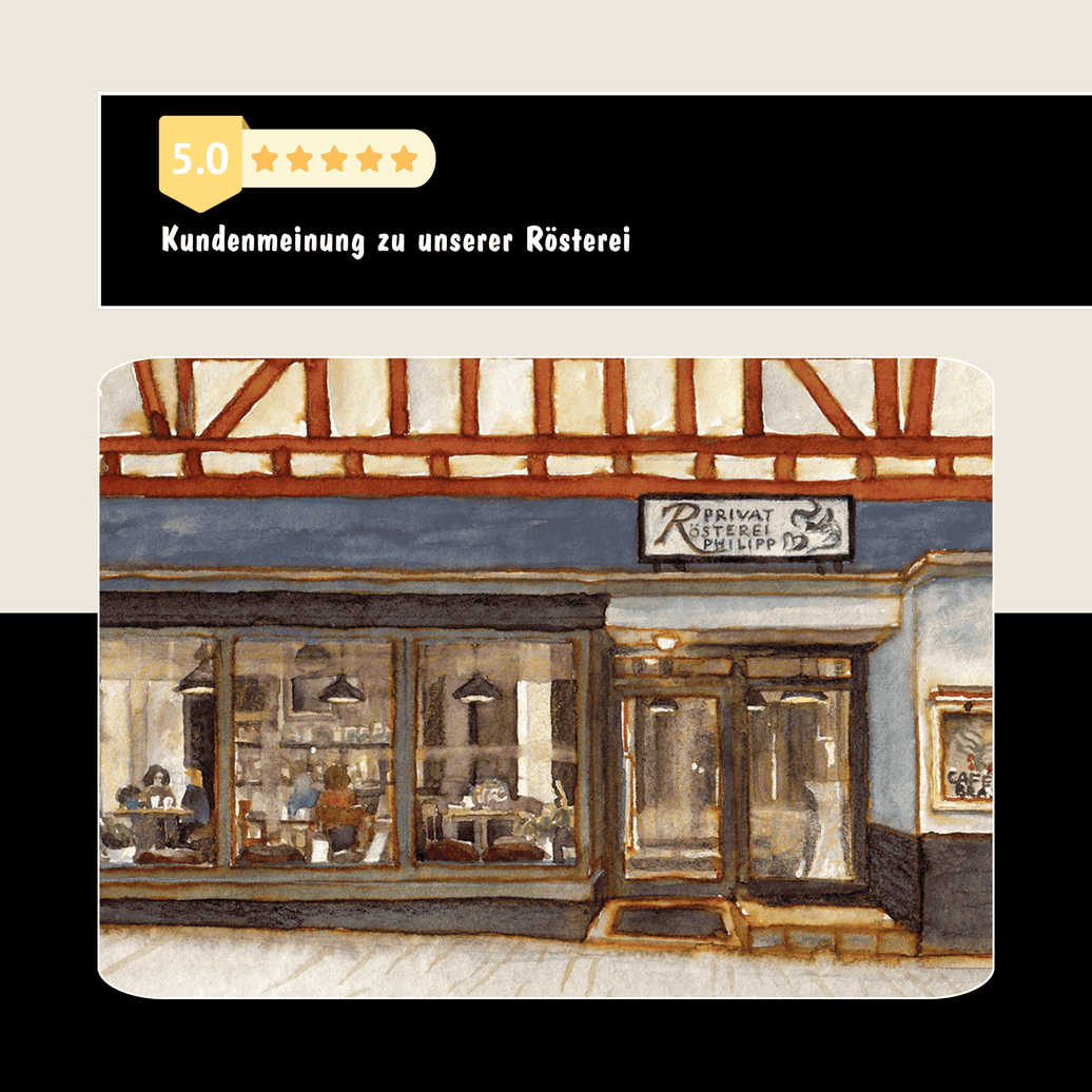 5 Sterne Kundenmeinung zur Rösterei