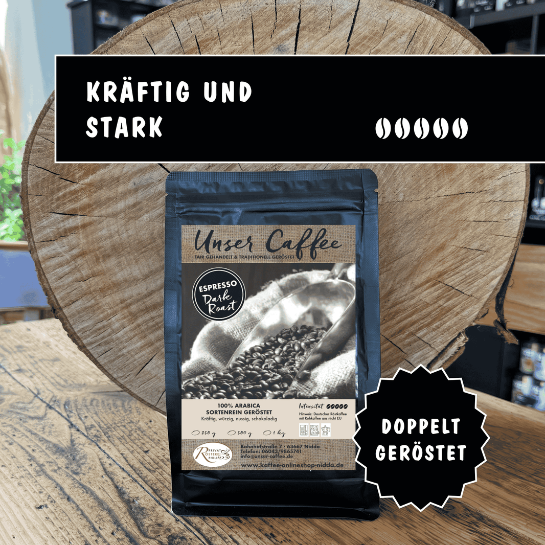 Espresso "Dark Roast" Blend · 100% Arabica