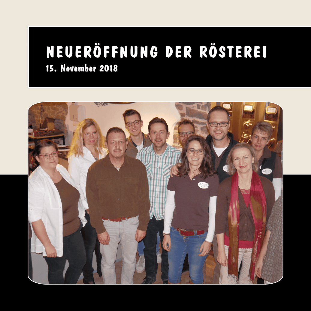Neueröffnung der Kaffeerösterei in Nidda am 15. November 2018