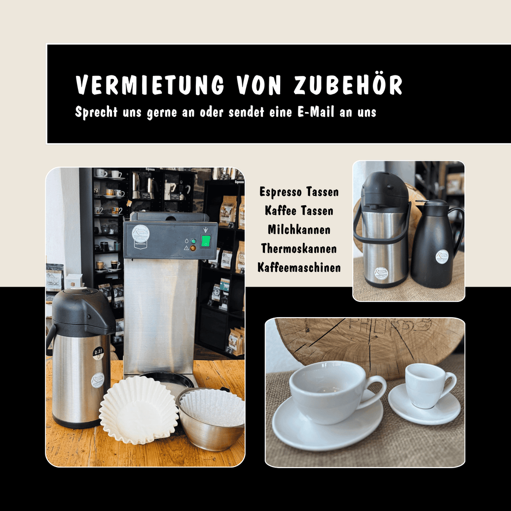 Kaffeezubehör mieten – für Events, Feiern & besondere Momente