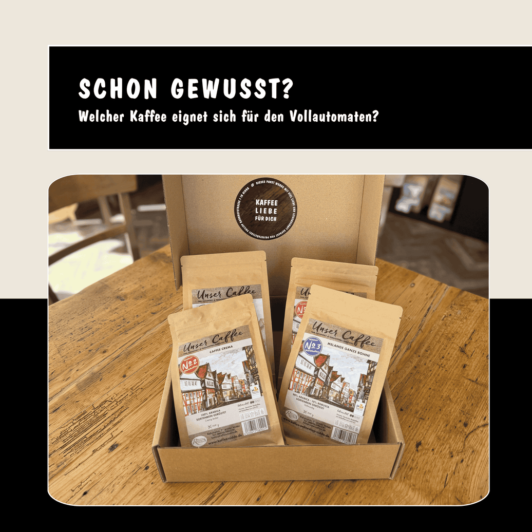 Probierpaket mit verschiedenen Kaffeebohnen für Vollautomaten der Privatrösterei Philipp