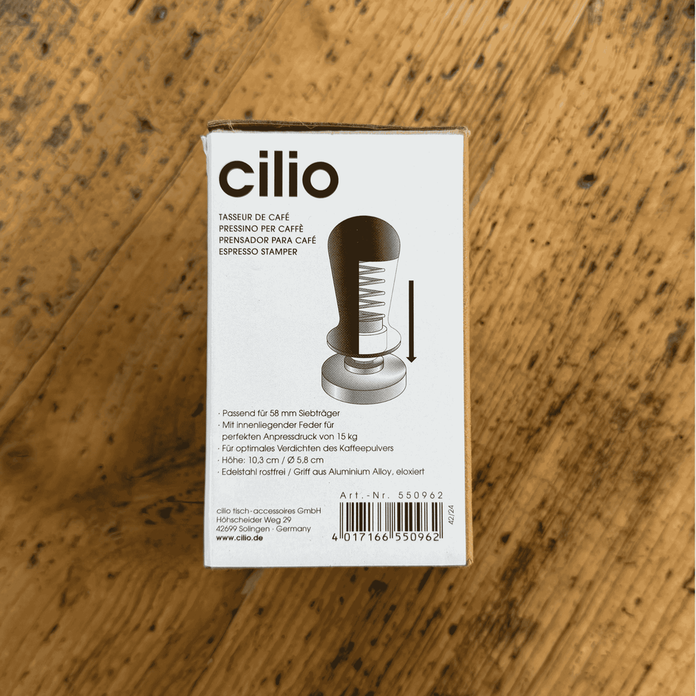 Erklärung Cilio Tamper mit Druckfeder