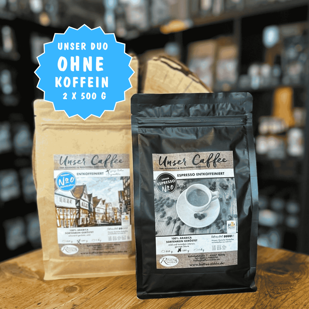 EntkoffeiniertesDuo Kaffee und Espresso