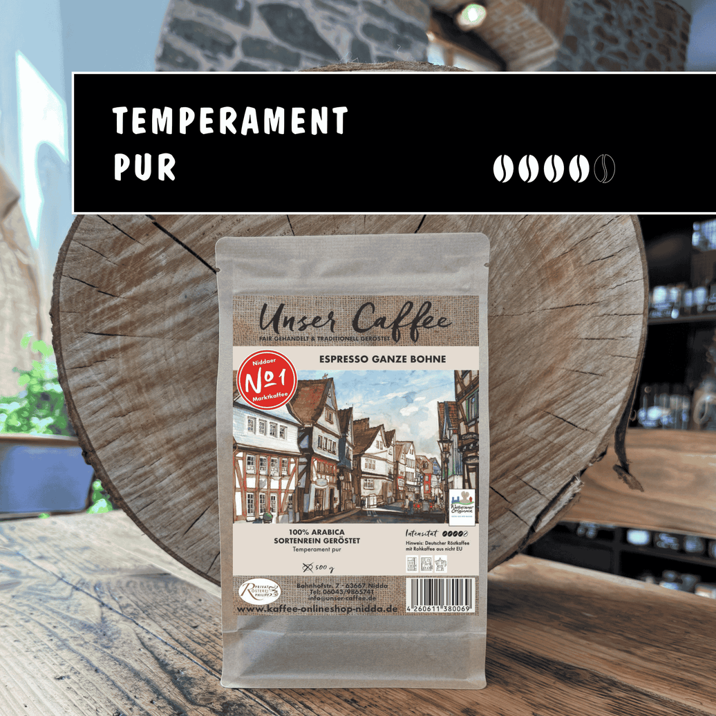 Espresso No1 Blend · 100% Arabica - Privatrösterei Philipp - Frisch geröstete Espresso No1 Arabica Kaffee Bohnen im braunen Papierbeutel aus deutscher Rösterei, handwerklich hergestellt.