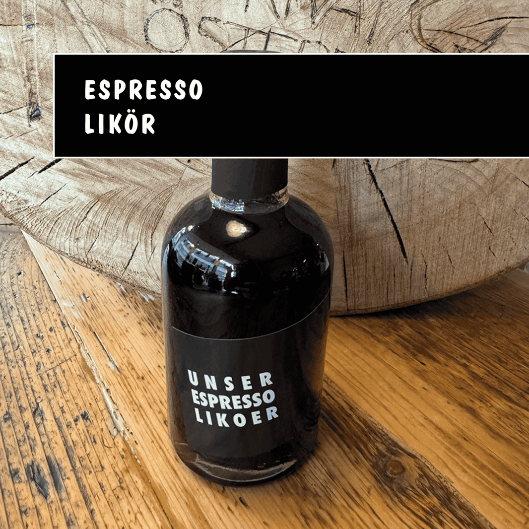 Espresso Likör - Privatrösterei Philipp -  Premium Espresso Likör Flasche aus Deutschland mit Espresso aus Rösterei, online erhältlich.