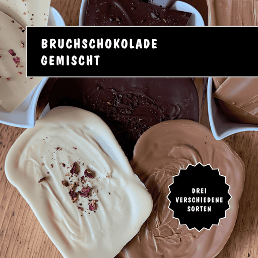 Schokoladen-Trio · 3 Sorten handgefertigte Bruchschokolade