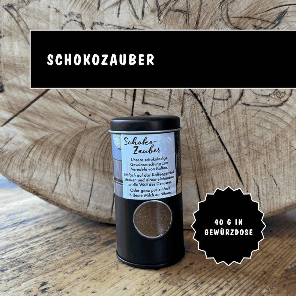 Schokozauber Kaffee Flavor - Privatrösterei Philipp - Gewürz - Premium Gewürzdose Schokozauber aus deutscher Rösterei, kulinarisches Online-Highlight.