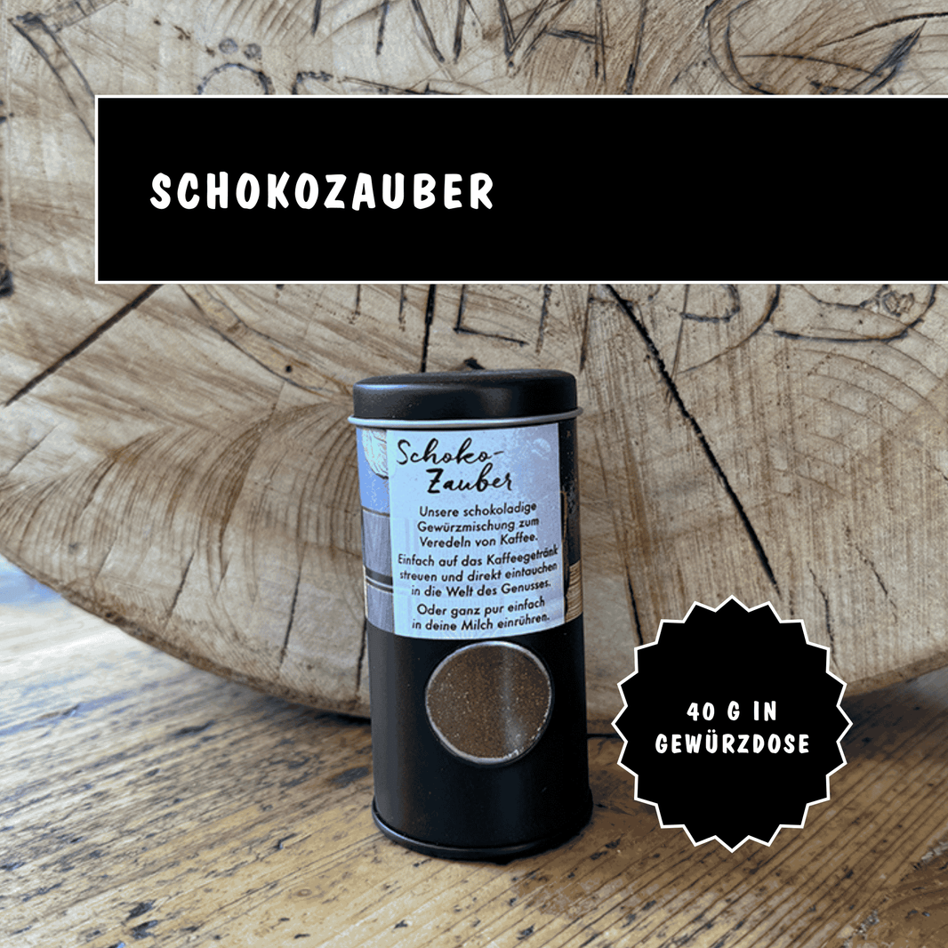 Schokozauber Kaffee Flavor - Privatrösterei Philipp - Gewürz - Premium Gewürzdose Schokozauber aus deutscher Rösterei, kulinarisches Online-Highlight.